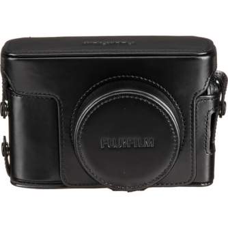 Camera Bags - Fujifilm LC-X100V Leather Case (X100V) Black - quick order from manufacturer
