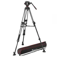 Video Tripods - Manfrotto 504X Fluid Video Kit with 645 Fast Twin Alu Tripod (MVK504XTWINFA) - quick order from manufacturerVideo Tripods - Manfrotto 504X Fluid Video Kit with 645 Fast Twin Alu Tripod (MVK504XTWINFA) - quick order from manufacturer
