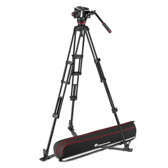 Video statīvi - Manfrotto 504X Fluid Video Head with Alu Twin leg tripod GS (MVK504XTWINGA) - ātri pasūtīt no ražotāja