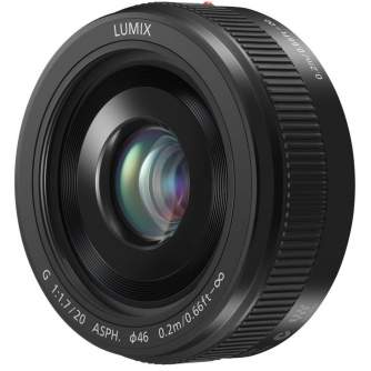 Objektīvi - Panasonic Premium Panasonic Lumix G F1.7/20mm II (40mm KB) lens (H-H020AE-K) - ātri pasūtīt no ražotāja