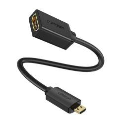 Accessories for LCD Displays - UGREEN 20134 Adapter Micro HDMI to HDMI, 22cm (black) - buy today in store and with delivery