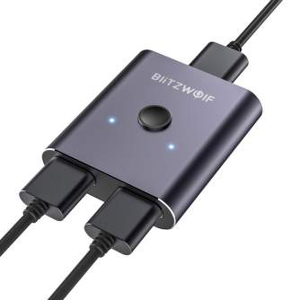 Video mikseri - BlitzWolf BW-HDC2 Switch Box 2 x 1 4K HDMI (gray) - ātri pasūtīt no ražotāja