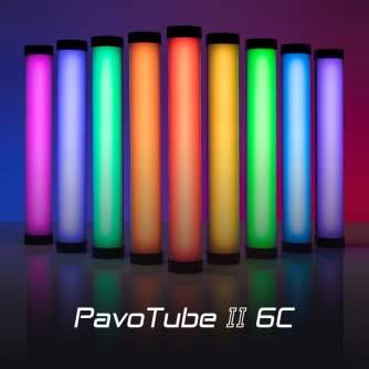 LED палки - NANLITE PAVOTUBE II 6C 1-KIT battery led RGB bi-color light tube - купить сегодня в магазине и с доставкой