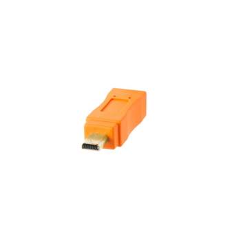 Cables - Tether Tools Tether Pro USB 2.0 A to Mini-B 8 pin 4.6 m Orange - buy today in store and with delivery