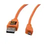 Datu Kabeļi - Tether Tools TetherPro USB 2.0 A Male to Mini-B 8 pin 4.6 m Orange - perc šodien Master Foto veikalā un ar piegādi