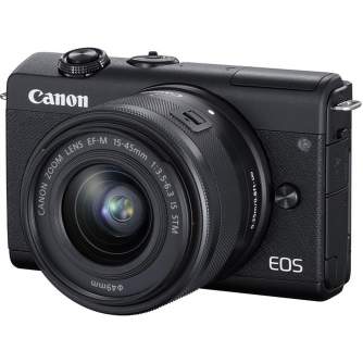 Bezspoguļa kameras - Canon EOS M200 + EF-M 15-45mm IS STM, melns 3699C010 - ātri pasūtīt no ražotāja