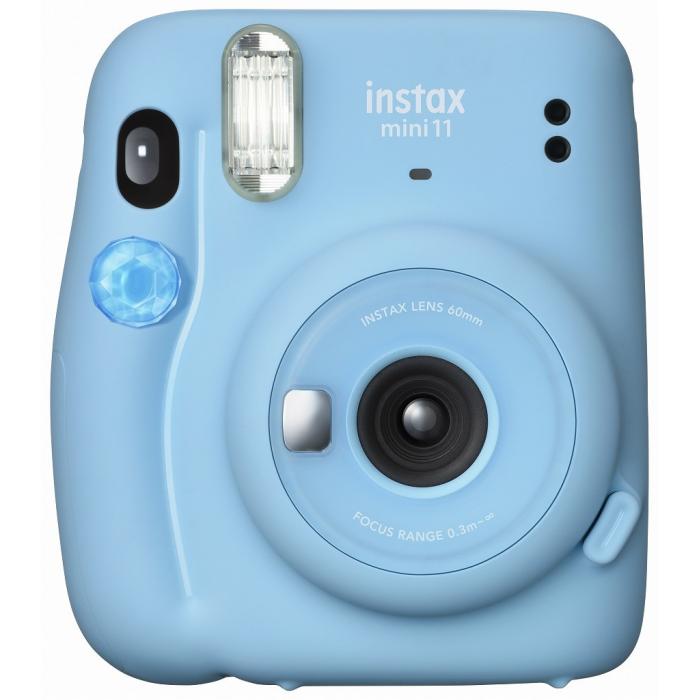 Больше не производится - Instax Mini 11 Sky Bkue + бумага 10шт Glossy (небесно-голубая) камера моментальной 
