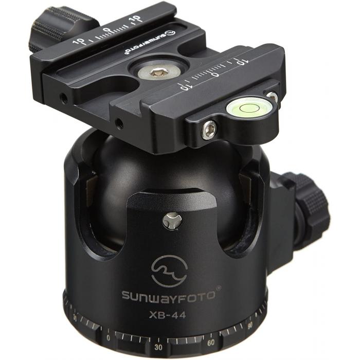 Tripod Accessories - Sunwayfoto XB-44DL Low-Profile Ball Head with Duo-lever Clamp 40kg - buy today in store and with delivery