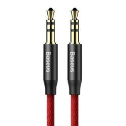 Mikrofonu aksesuāri - Baseus Yiven Audio Cable mini jack 3,5mm AUX, 0,5m Red - perc šodien veikalā un ar piegādi