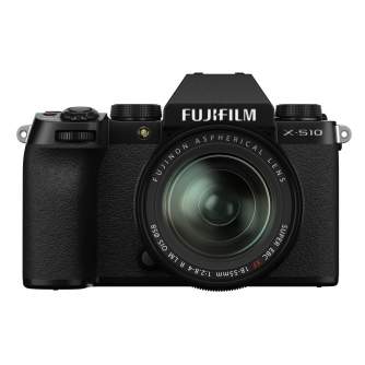 Bezspoguļa kameras - Fujifilm X-S10 XF18-55 mirrorless 26MP X-Trans BSI-CMOS IBIS black - ātri pasūtīt no ražotāja