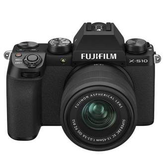 Mirrorless Cameras - Fujifilm X-S10 XC15-45 mirrorless 26MP X-Trans BSI-CMOS IBIS black - buy today in store and with delivery