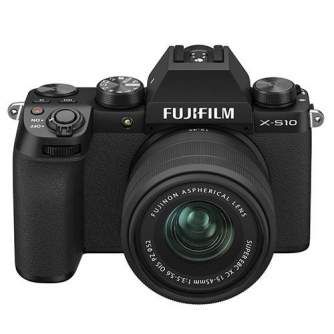 Bezspoguļa kameras - Fujifilm X-S10 XC15-45 mirrorless 26MP X-Trans BSI-CMOS IBIS black - купить сегодня в магазине и с доставко