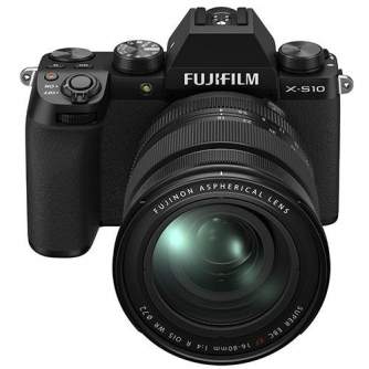 Bezspoguļa kameras - Fujifilm X-S10 XF16-80 mirrorless 26MP X-Trans BSI-CMOS IBIS black - ātri pasūtīt no ražotāja