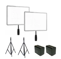 Yongnuo 2x LED Light YN-600 Air komplekts bi-color (3200 K - 5500 K) noma