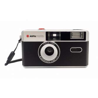 Плёночные фотоаппараты - Agfaphoto пленочная камера 35 мм, черная 603000 - купить сегодня в магазине и с доставкой