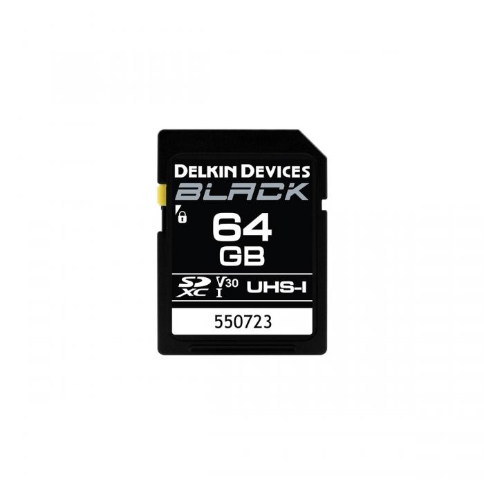 Atmiņas kartes - DELKIN SD BLACK RUGGED UHS-II (V30) R90/W90 64GB DDSDBLK-64GB - ātri pasūtīt no ražotāja