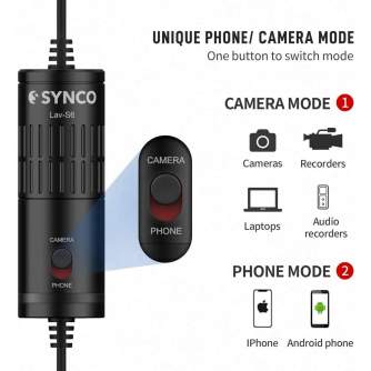 Микрофоны - Synco LAV-S6 Lavalier microphone - быстрый заказ от производителя
