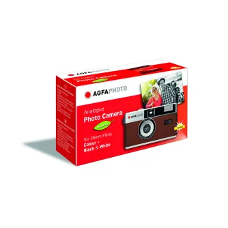 Filmu kameras - Agfaphoto daudzkārt lietojams fotoaparāts 35 mm, brūns 603002 - ātri pasūtīt no ražotāja Profesionāļu labākā izvēle