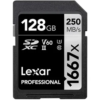 Memory Cards - Lexar memory card SDXC 128GB Professional 1667x UHS-II U3 V60 LSD128CB1667 - buy today in Master Foto store and with delivery Best choise selected by experts