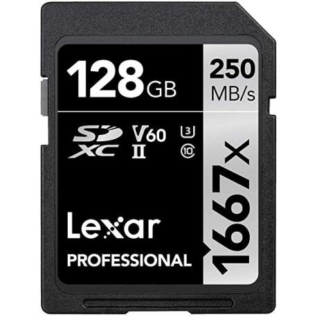 Карты памяти - Lexar memory card SDXC 128GB Professional 1667x UHS-II U3 V60 LSD128CB1667 - купить сегодня в магазине и с доставкой