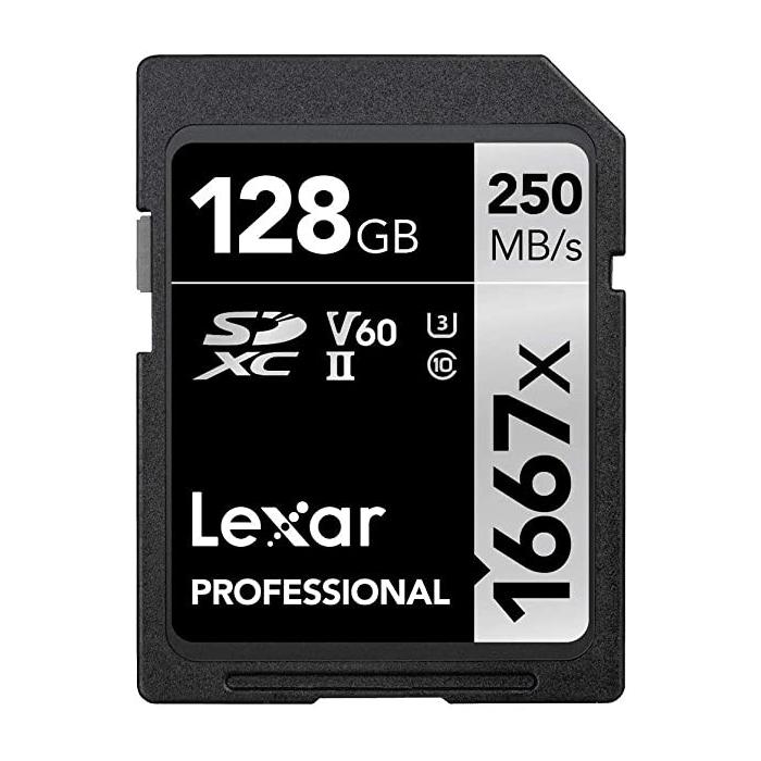 Atmiņas kartes - LEXAR PROFESSIONAL SDHC / SDXC 1667X UHS-II 128GB - купить сегодня в магазине и с доставкой