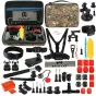Sporta kameru aksesuāri - Puluz Set of 53 accessories for sports cameras PKT27 Combo Kits - ātri pasūtīt no ražotāja