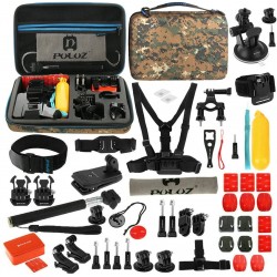 Аксессуары для экшн-камер - Puluz Set of 53 accessories for sports cameras PKT27 Combo Kits - купить сегодня в магазине и с дост