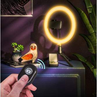 LED кольцевая лампа - Blitzwolf BW-SL5 Desktop Flash LED RGB Phone Holder - быстрый заказ от производителя