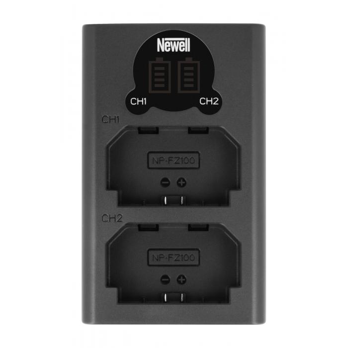 Kameras bateriju lādētāji - Newell DL-USB-C dual channel charger for NP-FZ100 - perc šodien veikalā un ar piegādi
