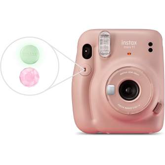 Больше не производится - Instax Mini 11 Blush Pink + бумага 10шт Glossy (румяно-розовая) камера моментальной 