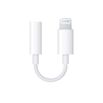 Аудио кабели, адаптеры - Apple adapter Lightning - 3.5mm Headphone Jack - купить сегодня в магазине и с доставкой