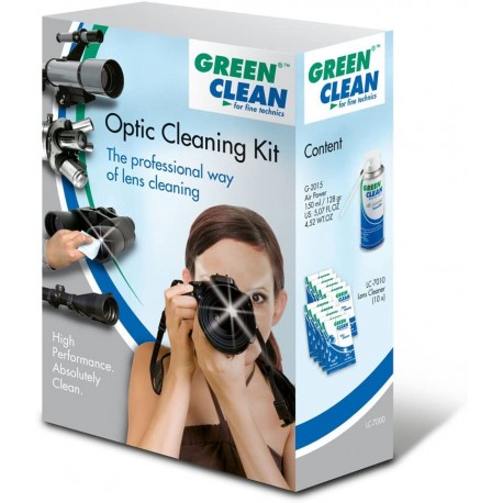 Foto kameras tīrīšana - Green Clean LC-7000 optikas tīrīšanas komplekts - ātri pasūtīt no ražotāja