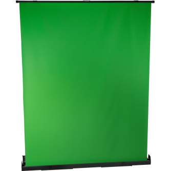 Fonu komplekti ar turētāju - Bresser Rollup Screen Chromakey Green 150x200cm - ātri pasūtīt no ražotāja