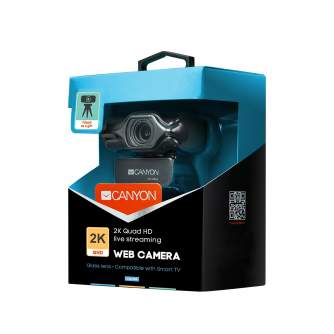 Видеокамеры - Canyon webcam 2K Quad HD CNS-CWC6N - быстрый заказ от производителя