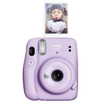 Vairs neražo - Instax mini 11 Lilac Purple + Glossy filma 10gab (ceriņu violeta) momentfoto 
