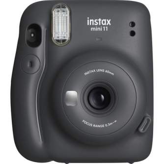Vairs neražo - Instax Mini 11 Charcoal Gray + filma 10gb (kokogles pelēkā) momentfoto kamera 