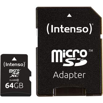 Atmiņas kartes - Intenso Memory card micro SDXC 64GB C10 - ātri pasūtīt no ražotāja