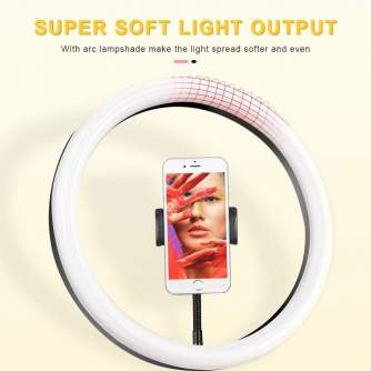 LED кольцевая лампа - Godox LR120 Светодиодная кольцевая LED BI-COLOR лампа с регулируемой цветовой - купить сегодня в магазине