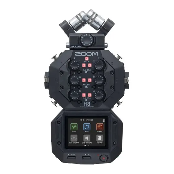 Zoom H8 multritrack microphone sound recorder