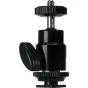 Turētāji - NANLITE MINI BALL HEAD WITH 1/4 AND HOTSHOE AS-BH-1/4 - купить сегодня в магазине и с доставкой