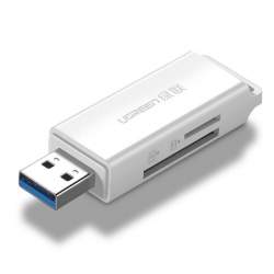 Memory Cards - UGREEN CM104 SD/microSD USB 3.0 memory card reader (white) (40753) - buy today in store and with delivery