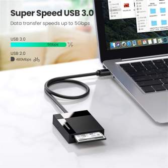 Больше не производится - UGREEN CR125 4-in-1 USB 3.0 card reader 0.5m (TF, CF, SD, MS)