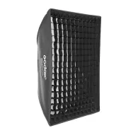 Godox SB-GUSW80120 80x120cm rectangular softbox with removable grid and Bowens mount, black grid pattern view for professional studio lightingGodox SB-GUSW80120 80x120cm rectangular softbox with removable grid and Bowens mount, black grid pattern view for professional studio lighting