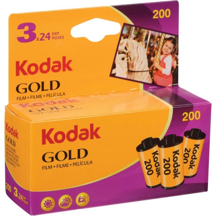 Foto filmiņas - KODAK 135 GOLD 200-24X3 CARDED - купить сегодня в магазине и с доставкой