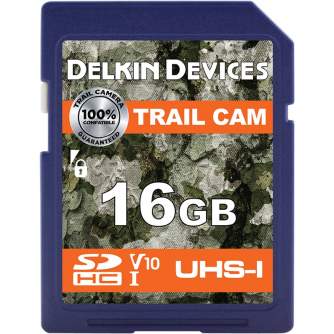 Карты памяти - DELKIN TRAIL CAM SDHC (V10) R100/W30 16GB DDSDTRL-16GB - быстрый заказ от производителя