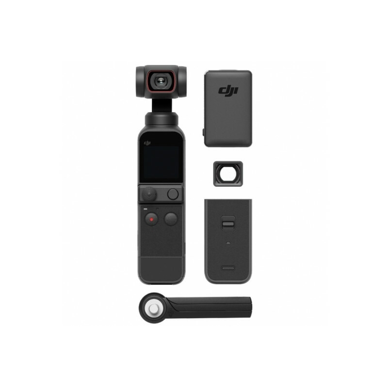  DJI Pocket 2 - Handheld 3-Axis Gimbal Stabilizer with 4K  Camera, 1/1.7” CMOS, 64MP Photo, Pocket-Sized, ActiveTrack 3.0, Glamour  Effects,  TikTok Video Vlog, for Android and iPhone, Black : Toys &  Games