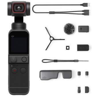 Экшн-камеры - DJI Pocket 2 Creator Combo - 3 Axis Gimbal Stabilizer with 4K Camera, 1/1.7” CMOS, 64MP - быстрый заказ от произво