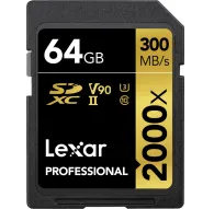 Карты памяти - LEXAR PRO 2000X SDHC/SDXC UHS-II U3(V90) R300/W260 (W/O CARDREADER) 64GB LSD2000 - купить сегодня в магазине Master Foto и с доставкой Лучший выбор профессионаловКарты памяти - LEXAR PRO 2000X SDHC/SDXC UHS-II U3(V90) R300/W260 (W/O CARDREADER) 64GB LSD2000 - купить сегодня в магазине Master Foto и с доставкой Лучший выбор профессионалов
