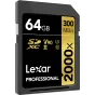Карты памяти - LEXAR PRO 2000X SDHC/SDXC UHS-II U3(V90) R300/W260 (W/O CARDREADER) 64GB LSD2000 - купить сегодня в магазине Master Foto и с доставкой Лучший выбор профессионалов