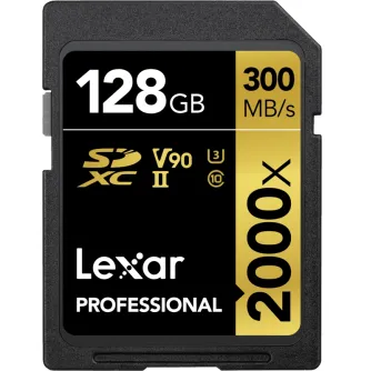 Memory Cards - LEXAR PRO 2000X SDHC/SDXC UHS-II U3(V90) R300/W260 (W/O CARDREADER) 128GB LSD2000128G-BNNNG - buy today in Master Foto store and with delivery Best choise selected by experts